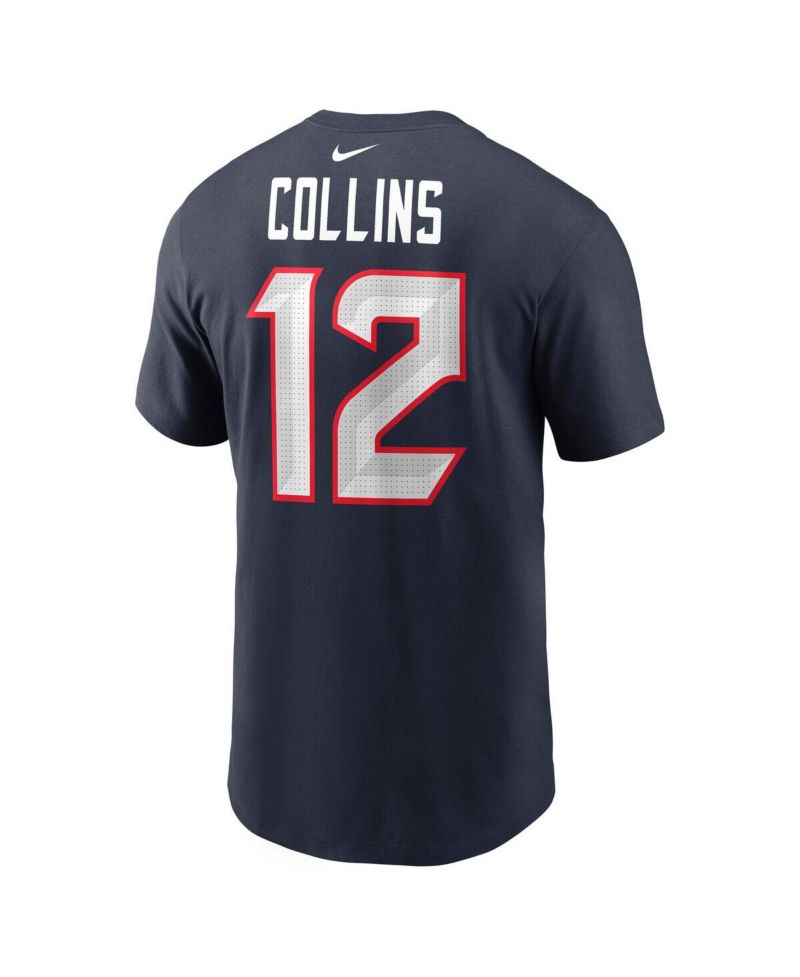 Men's Nico Collins Navy Houston Texans Name & Number T-Shirt