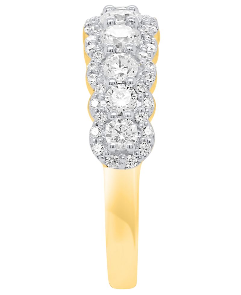Lab-Grown Diamond Ring (1 ct. t.w.) in Sterling Silver or 14k Gold Plated Sterling Silver