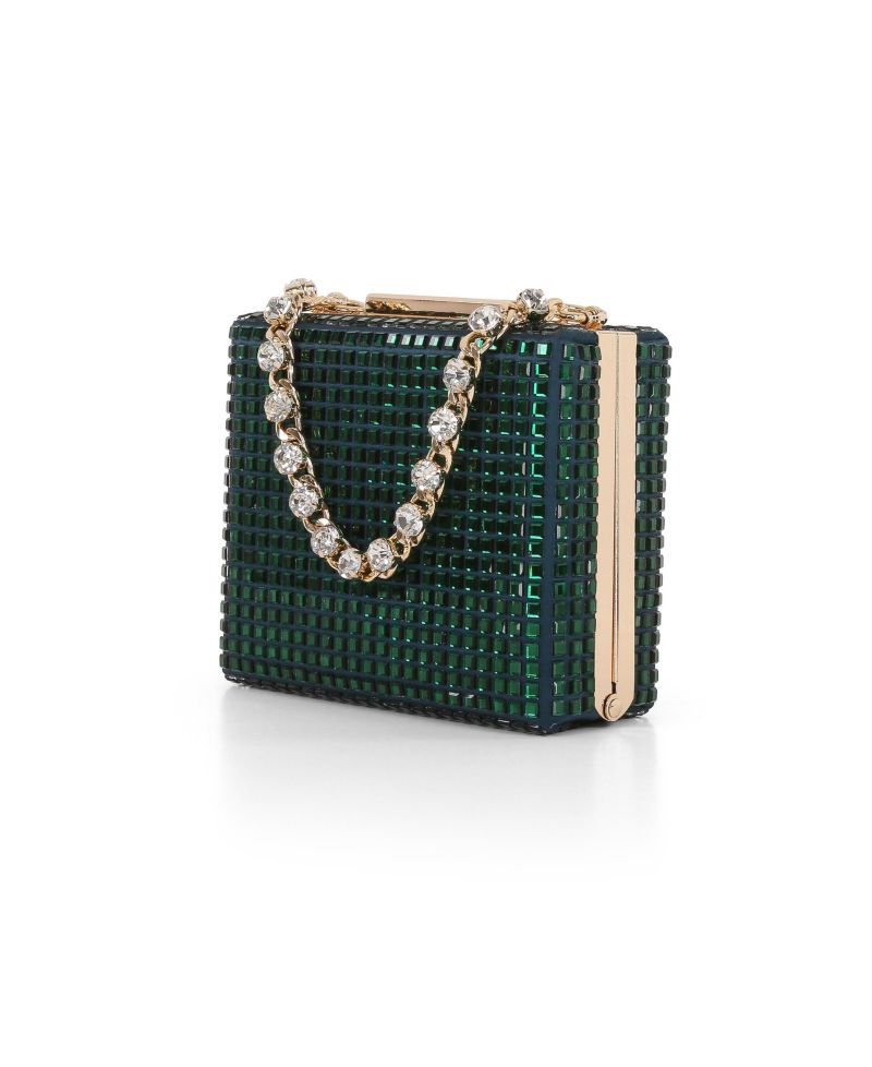Woman's Serenity Crystal Box Clutch