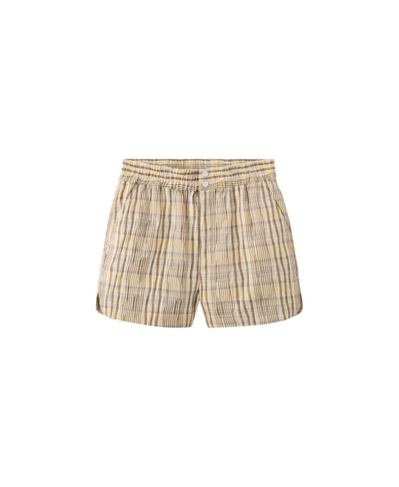 Women's Straight Checkered Plaid Shorts, 2.56" Inseam