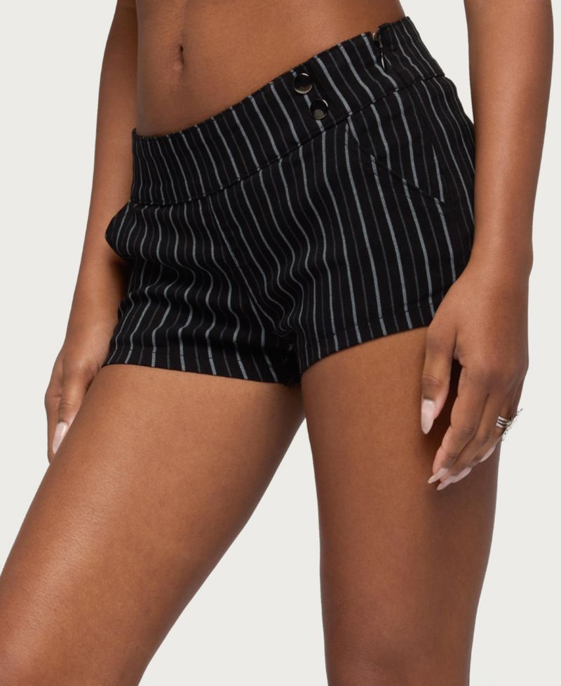 Women's Violetta Striped Micro Shorts