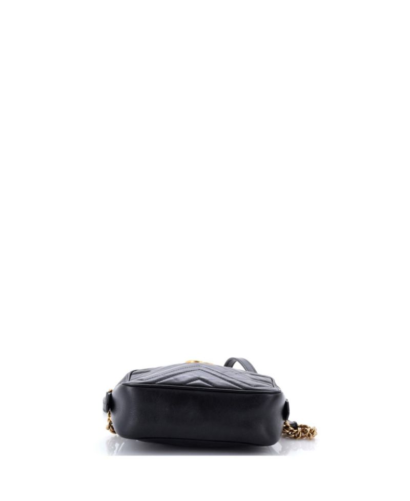 Mini GG Marmont Matelasse Leather Shoulder Bag