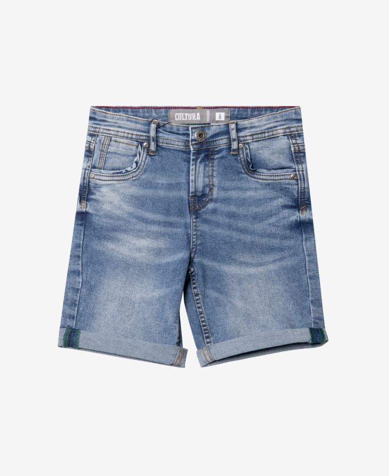 Big Boys Roll-Up Denim Shorts 2-Pack