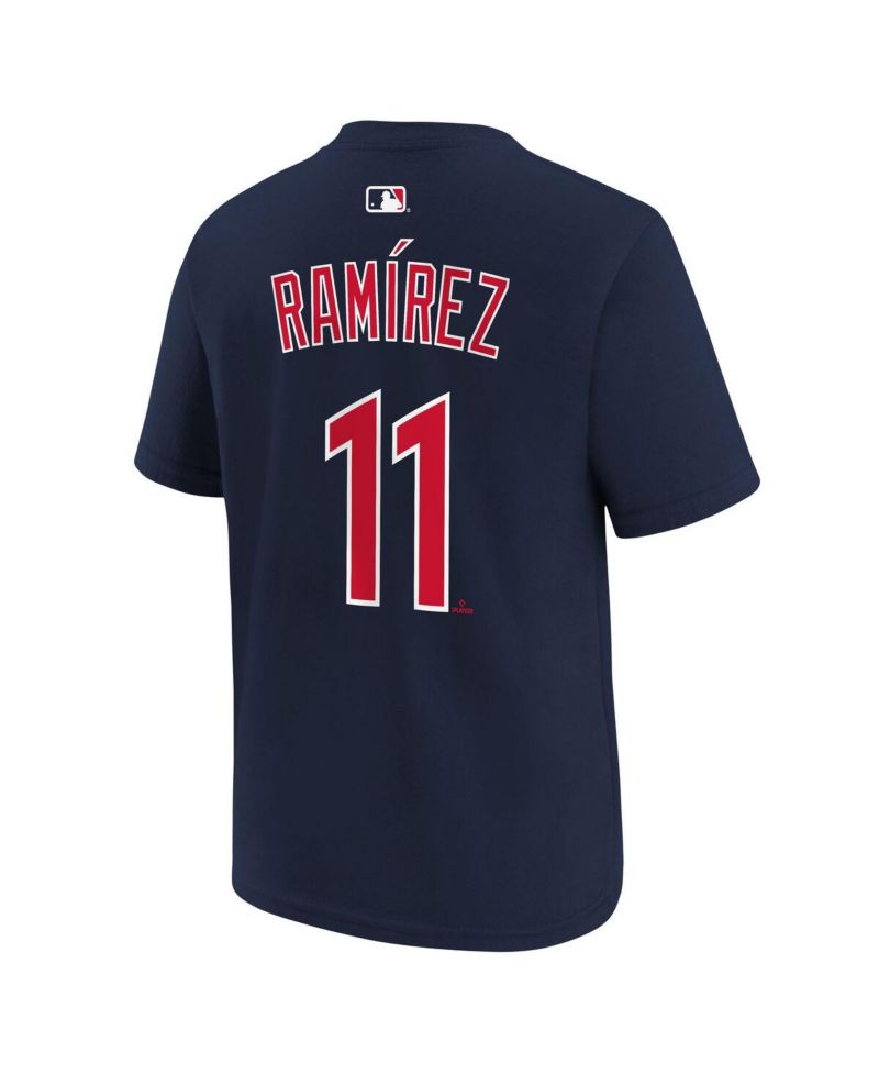 Big Boys and Girls Jos&eacute; Ramírez Navy Cleveland Guardians Name & Number T-Shirt