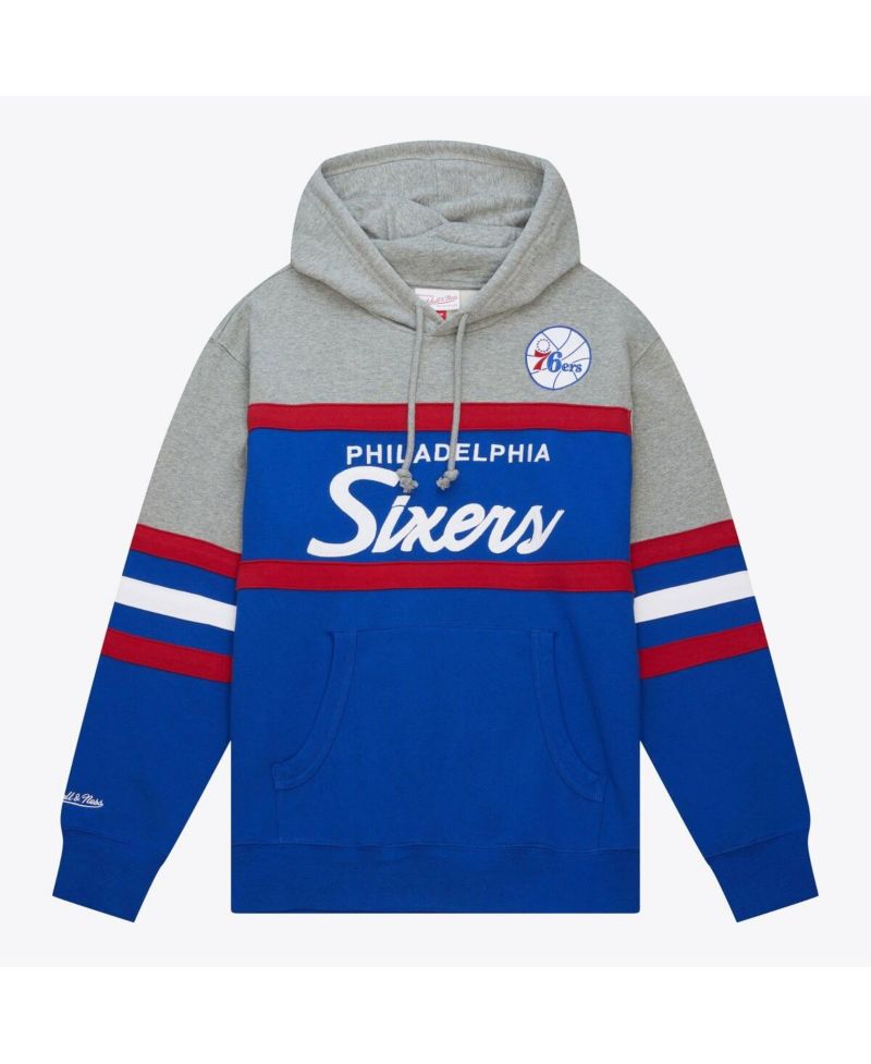 Men's Royal Philadelphia 76ers Fleece Head Coach Hoodie