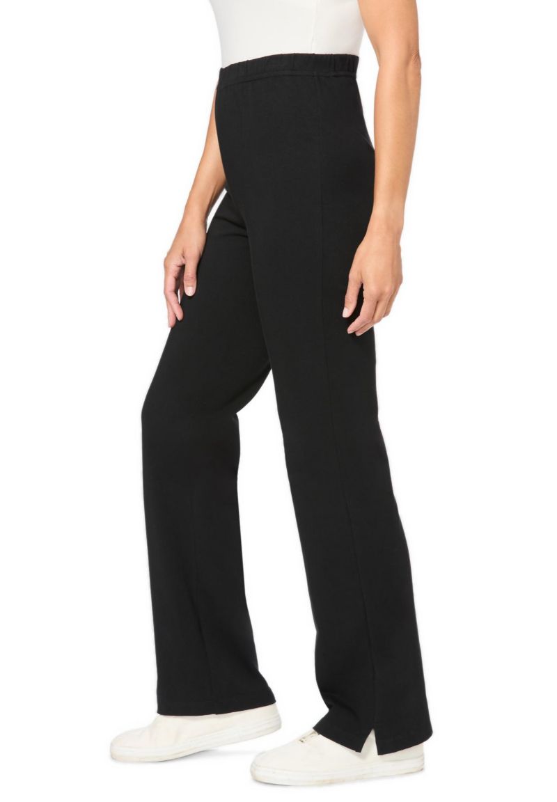 Women's Within Tall Stretch-Cotton Knit Pull-On Bootcut Leggings