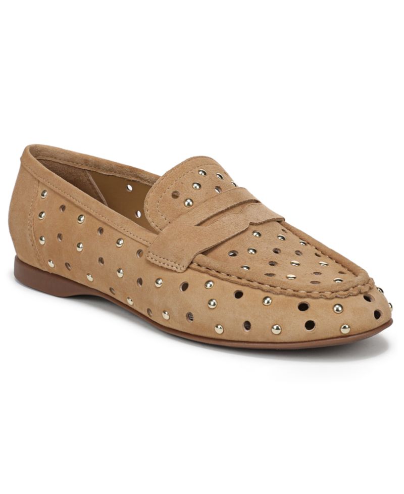 Песочный Табачный Studded Замша