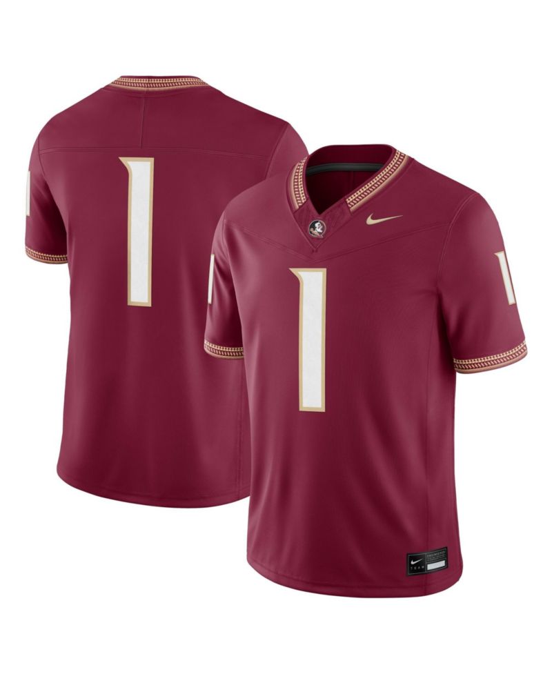 Men's 1 Garnet Florida State Seminoles Home Vapor F.U.S.E. Stitched Limited Jersey