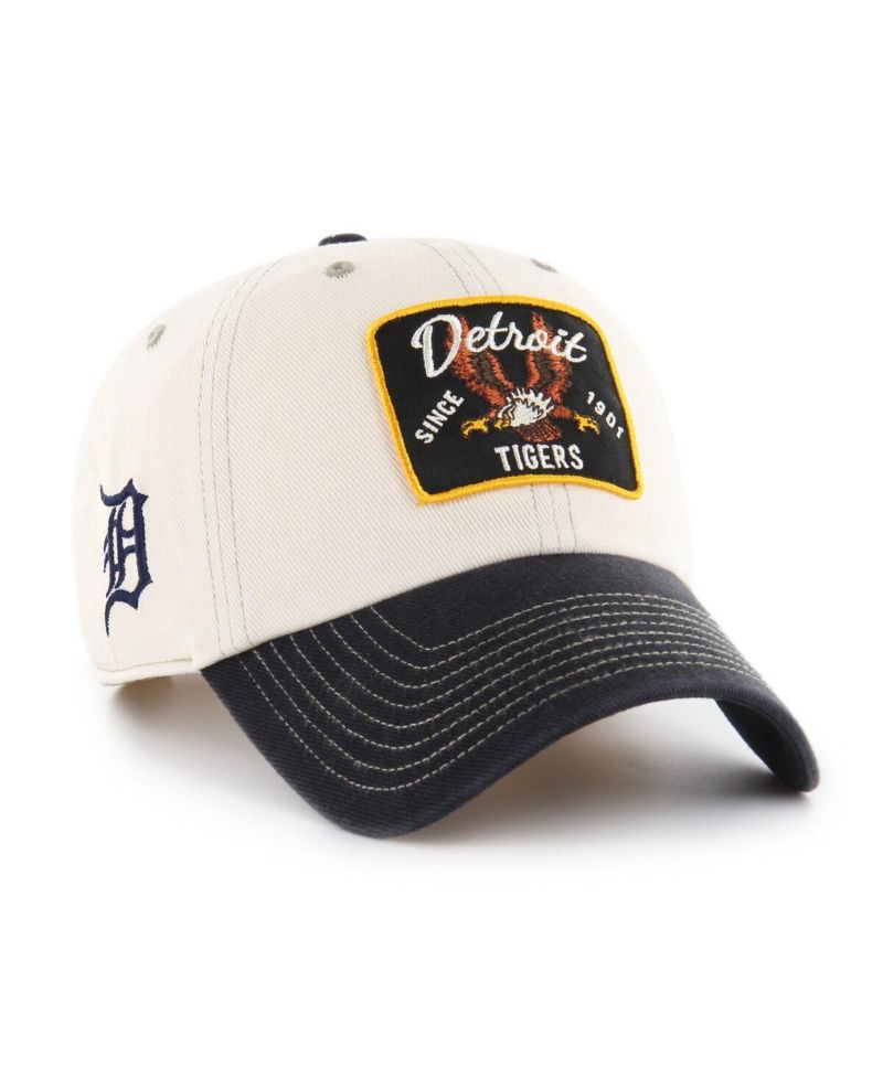 Men's Natural/Black Detroit Tigers Keepsake Collection Clean Up Adjustable Hat