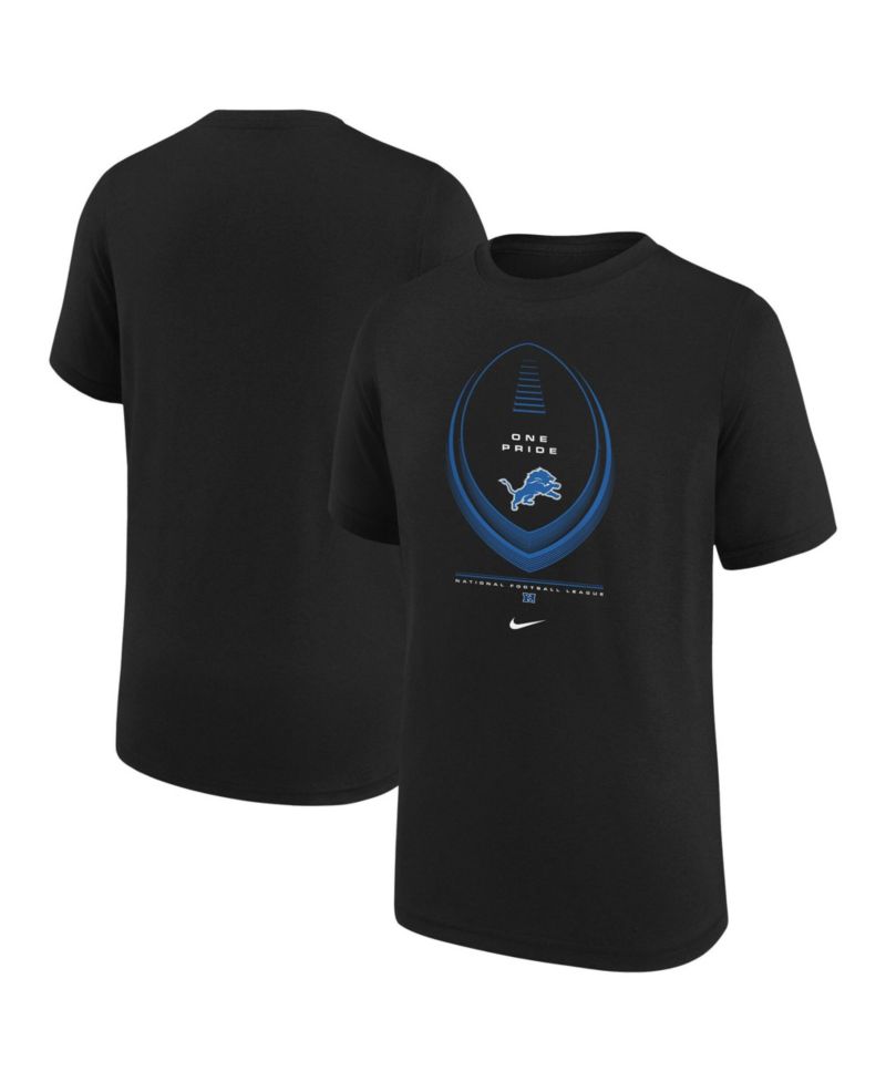 Big Boys and Girls Black Detroit Lions Icon Legend Dri-FIT T-Shirt