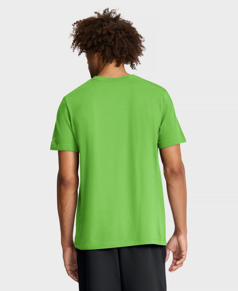 Men's Neon Green Seattle Seahawks Essential Logo T-Shirt