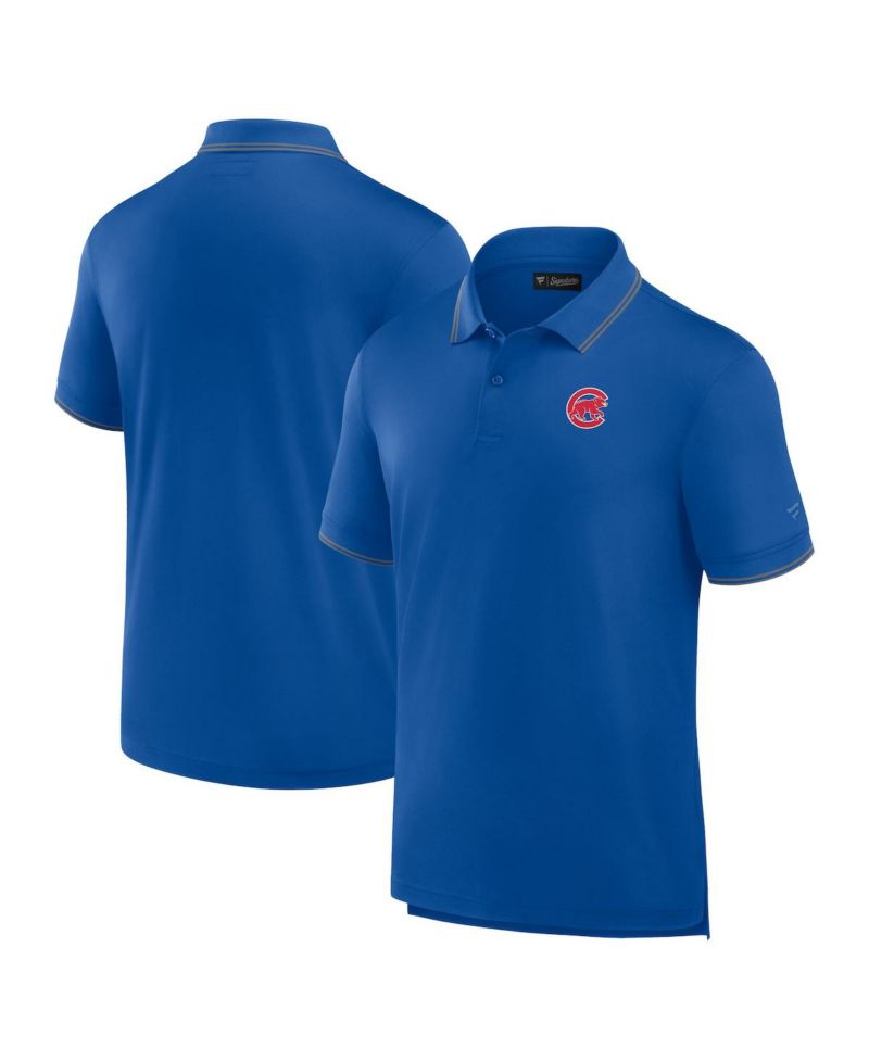 Men's Royal Chicago Cubs Pique Polo Shirt