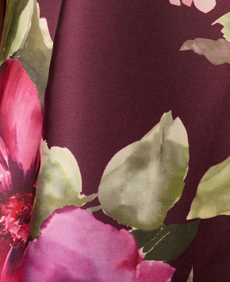 Women's V-Neck Floral Ball Gown
