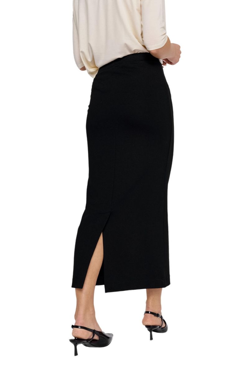 Women's Lala High-Waisted Midi Slit Skirt