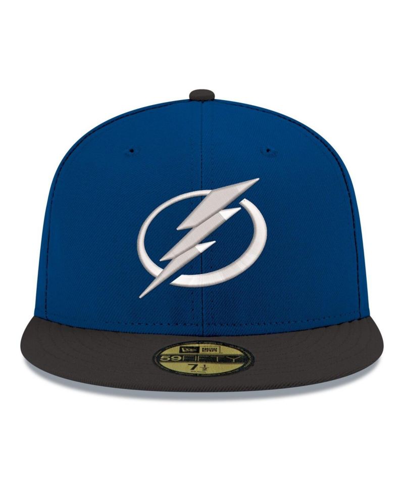 Men's Blue Tampa Bay Lightning Core Logo Two-Tone 59FIFTY Fitted Hat