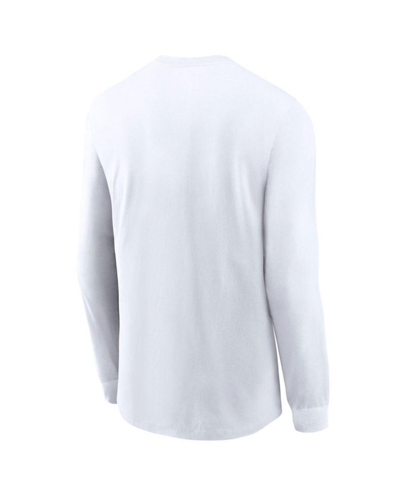 Men's White Michigan State Spartans Basketball Icon Two-Hit Long Sleeve T-Shirt