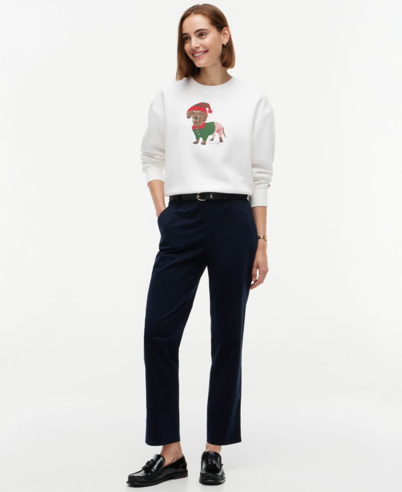 Women's Holiday Graphic Cotton-Blend Sweatshirt