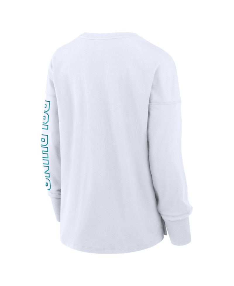 Women's White Miami Dolphins Hometown Legacy Long Sleeve T-Shirt