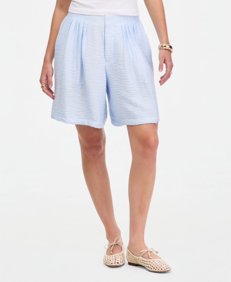 Women's Pleated Gauze Shorts
