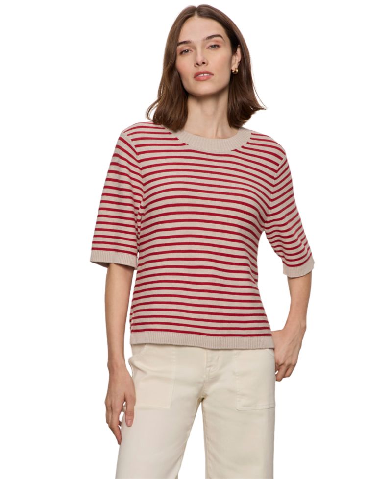 Women's Semi-Cropped Crewneck Sweater