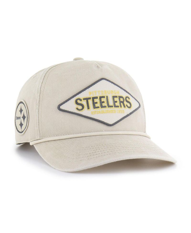 Men's Khaki Pittsburgh Steelers Cairn Hitch Adjustable Hat