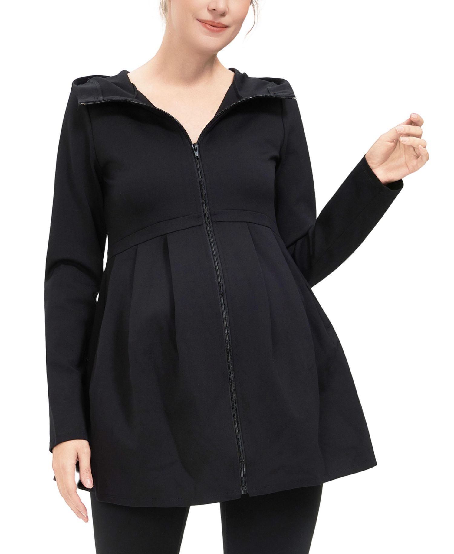 Куртка с капюшоном Sophia Fit & Flare для беременных