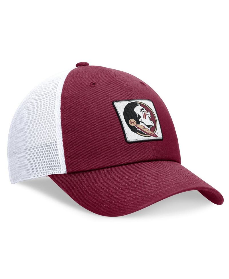 Men's Garnet/White Florida State Seminoles Primetime Club Trucker Adjustable Hat