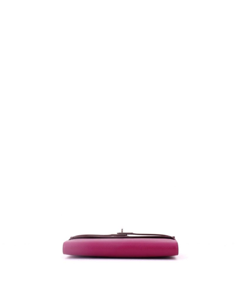 Long Kelly Epsom Leather Wallet, 8"W x 4.5"H x 1"D
