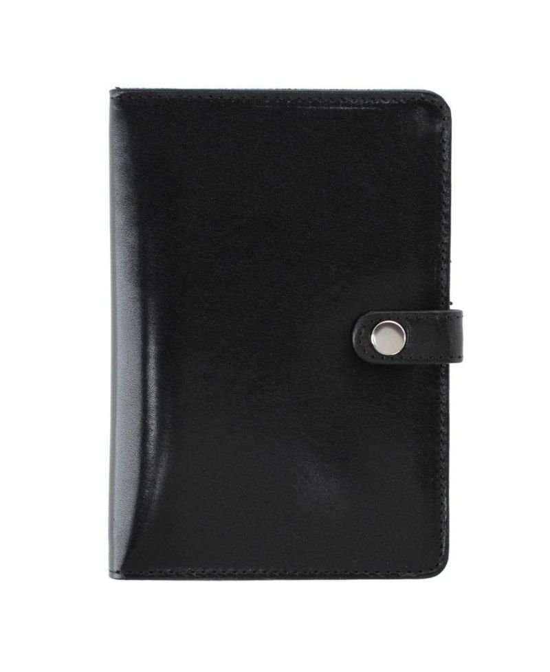 Men's Zaiden Italian Cortina Leather Snap Closure Passport Wallet