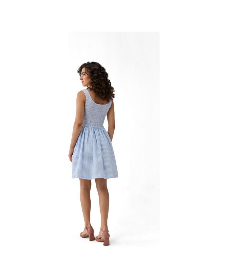 Women's Smocked Tencel Short Dress