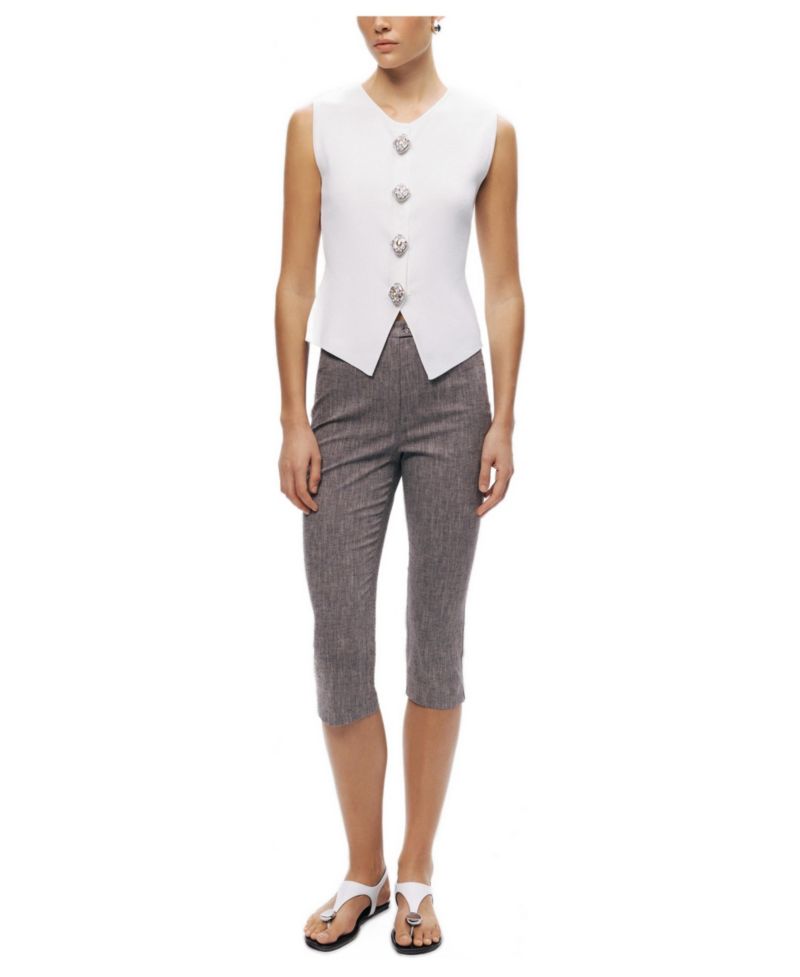 Women's Embellished Sleeveless Knit Top