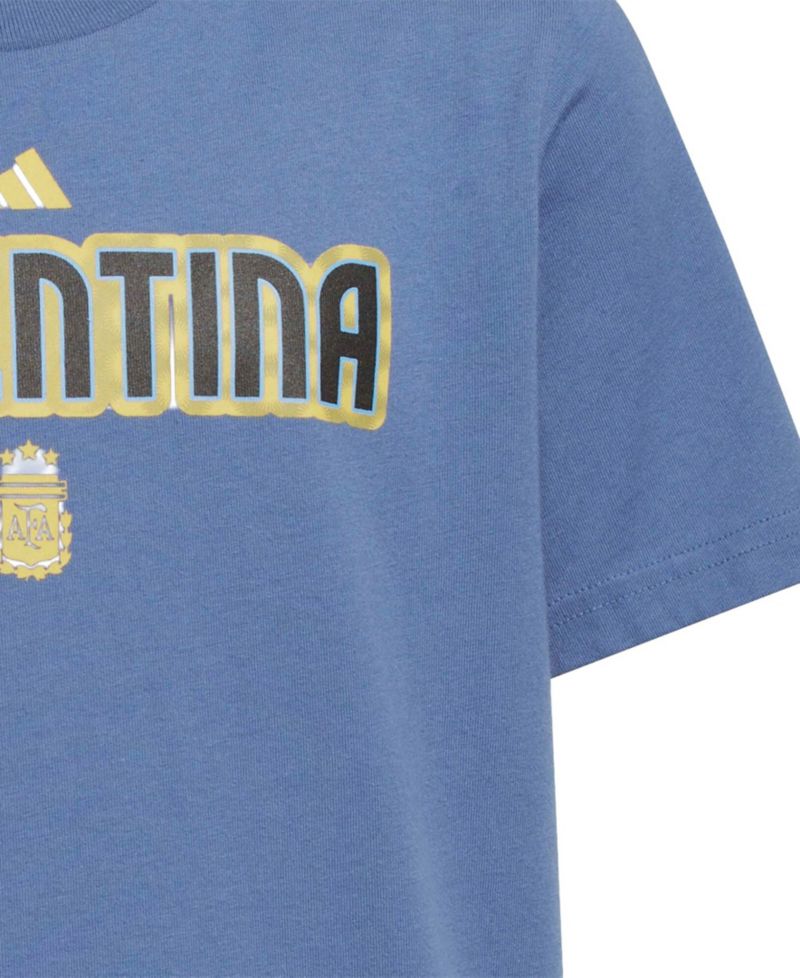 Big Boys and Girls Blue Argentina National Team Jersey Hook T-Shirt