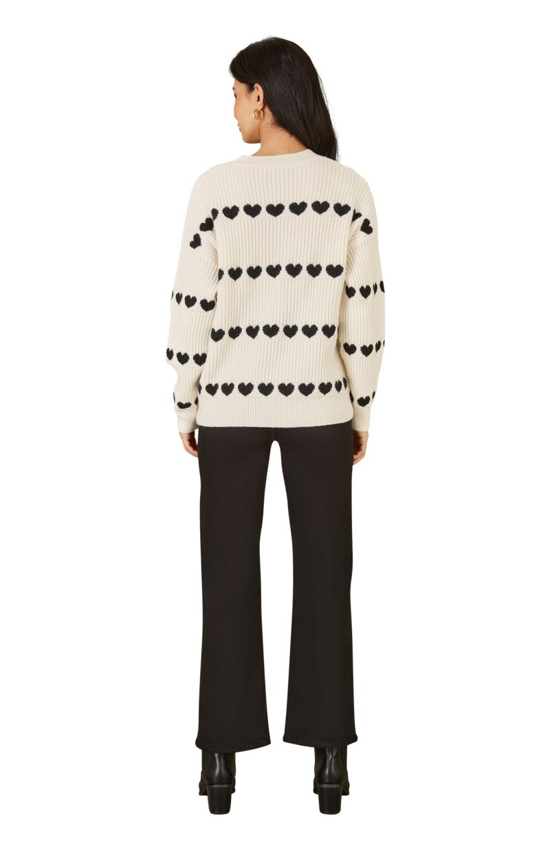 Women's Heart Stripes Jumper