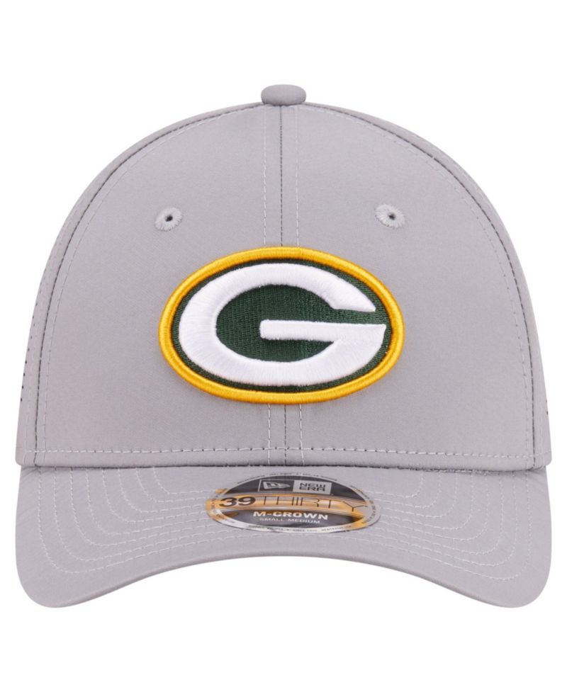 Men's Gray Green Bay Packers 39THIRTY M-Crown Flex Fit Hat