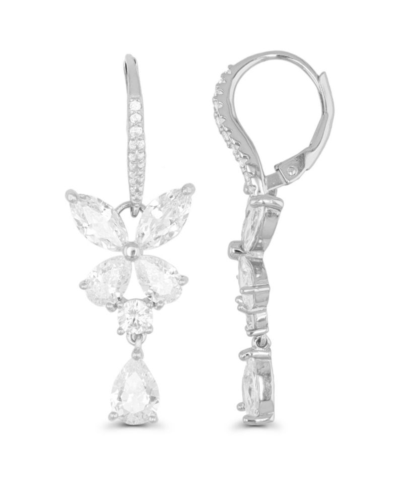 Dangling Earrings in 14K Gold or Rose Gold Plated or Sterling Silver