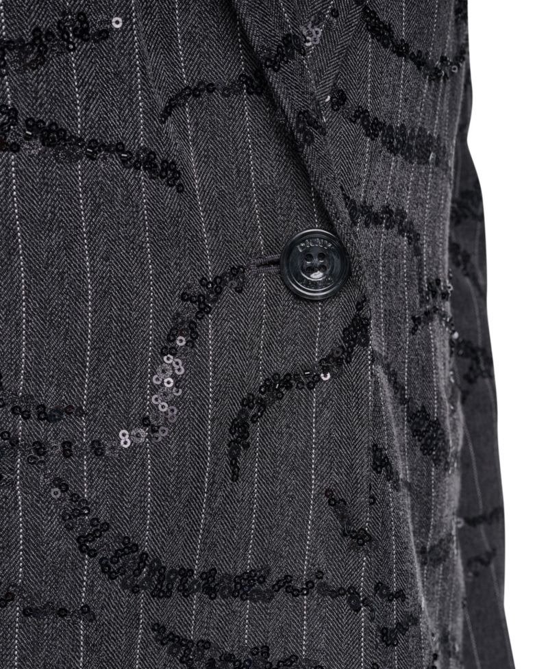 Women's Sequin Herringbone Stretch Blazer