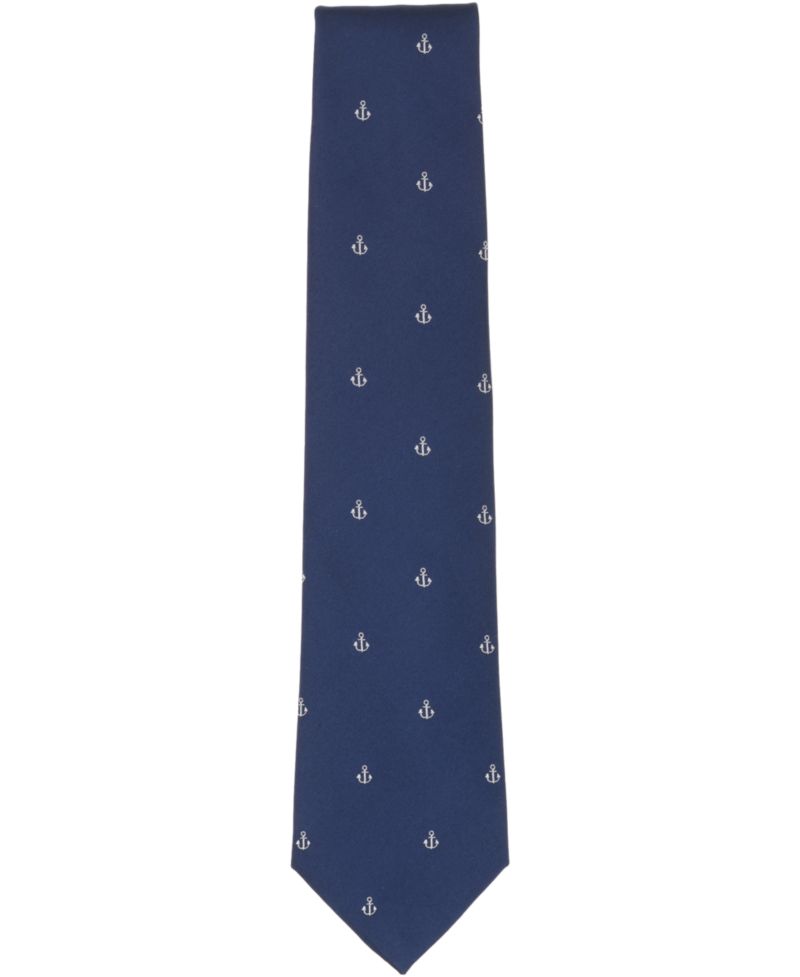 Men's Anchor Pattern Classic Tie