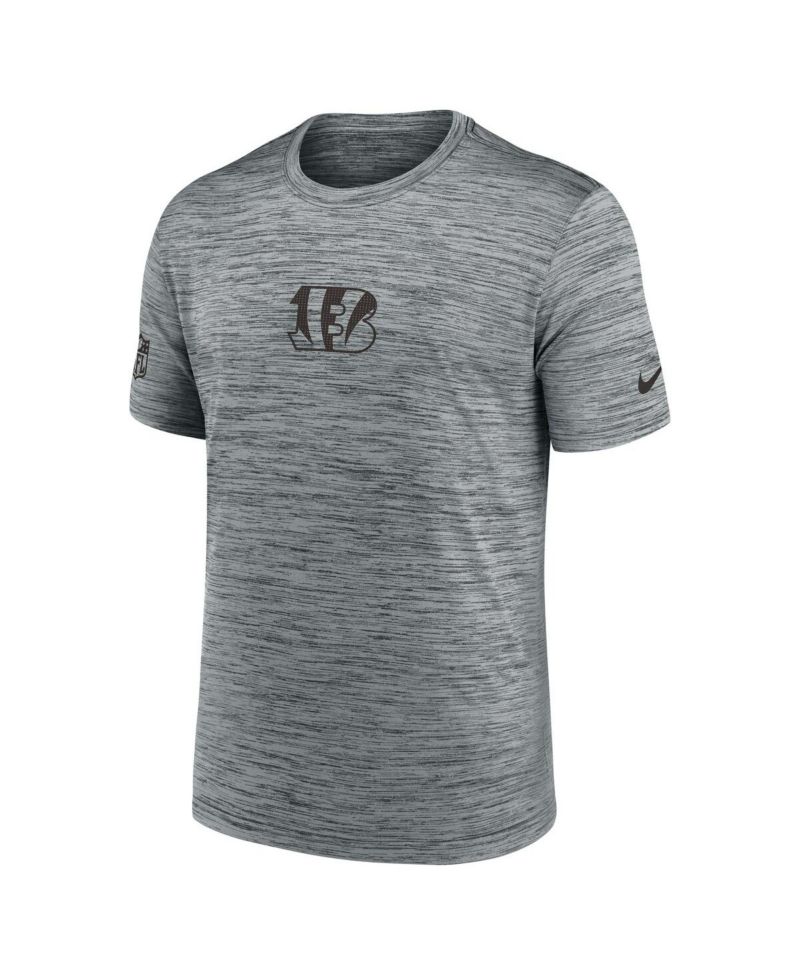 Men's Gray Cincinnati Bengals Sideline Velocity Performance T-Shirt