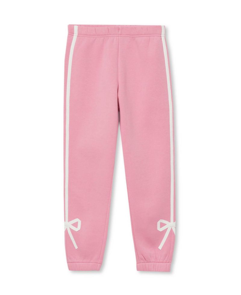 Girls Fleece Bow Joggers