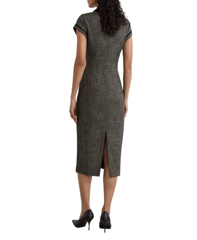 Women's Ava Collared Cap-Sleeve Tailored Midi Dress