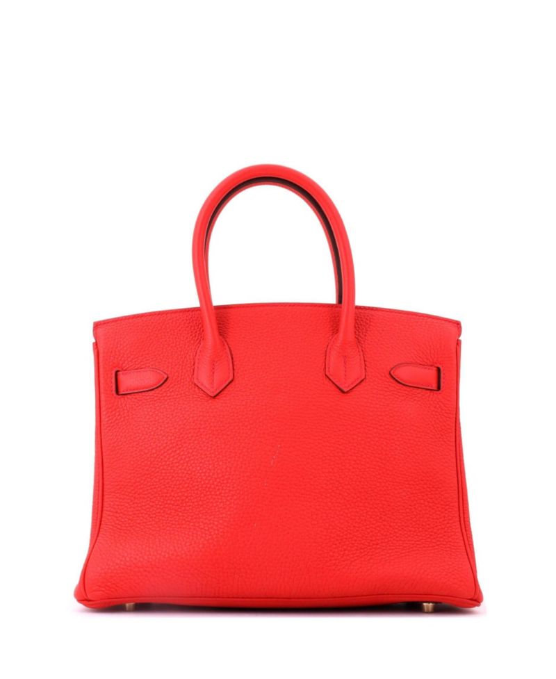 Birkin 30 Handbag Red Togo with Gold Hardware
