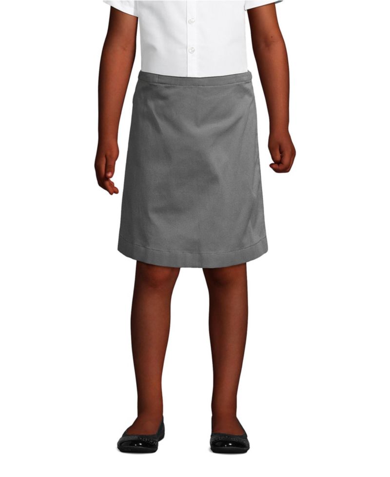 Little Girls School Uniform Blend Chino Skort Top of Knee
