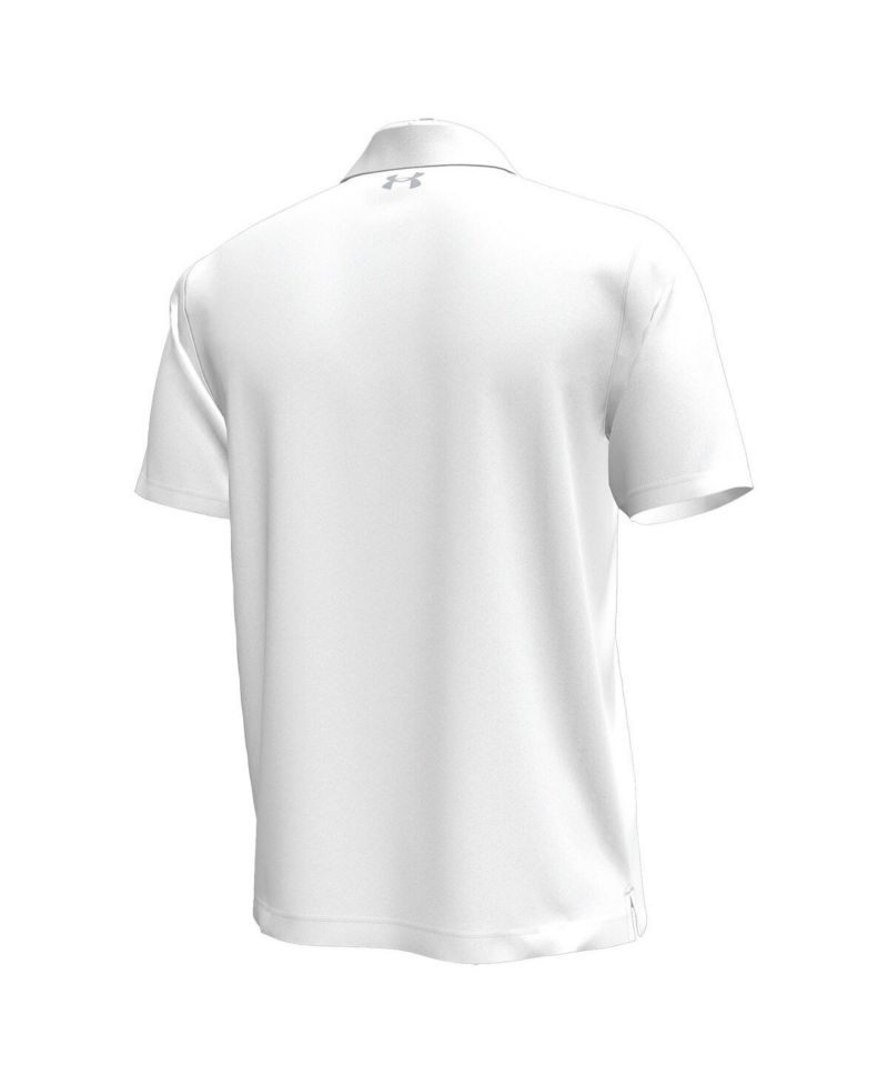 Men's White Notre Dame Fighting Irish Golf Leprechaun Lightweight Motion Polo Shirt