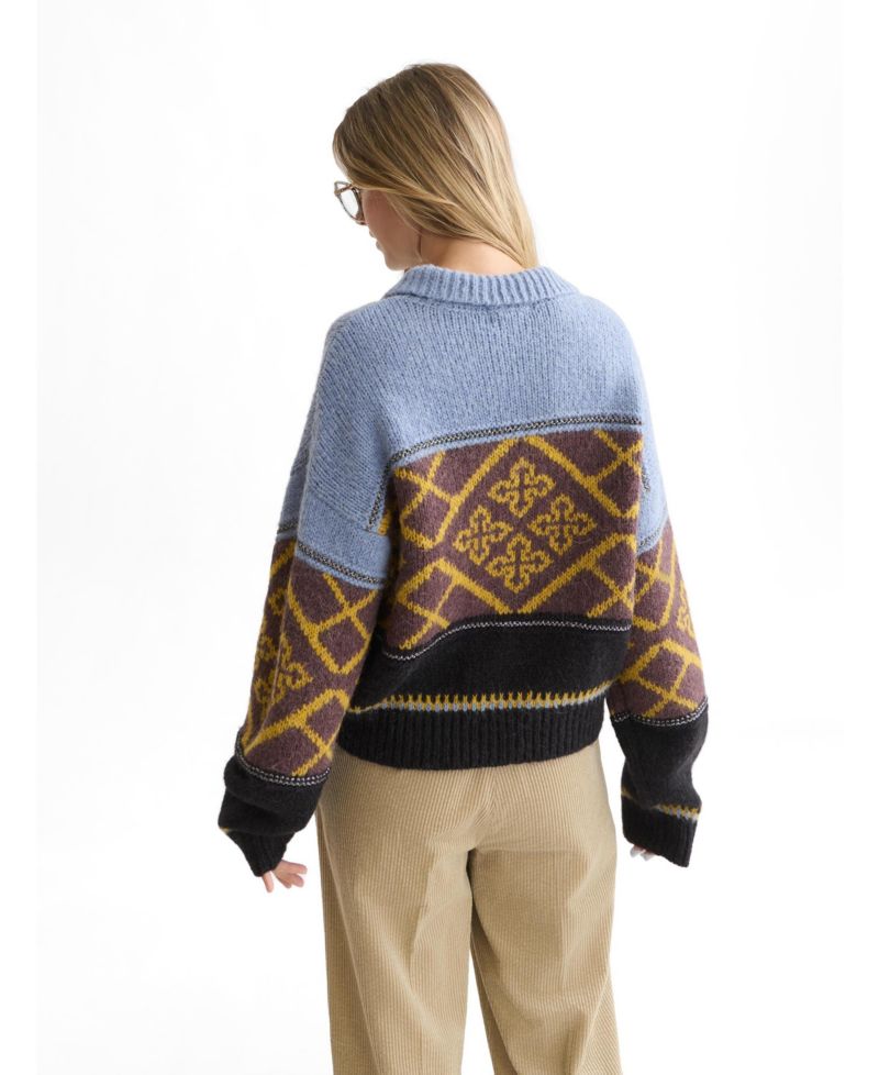 Women's Fair Isle Boxy-Fit Pullover