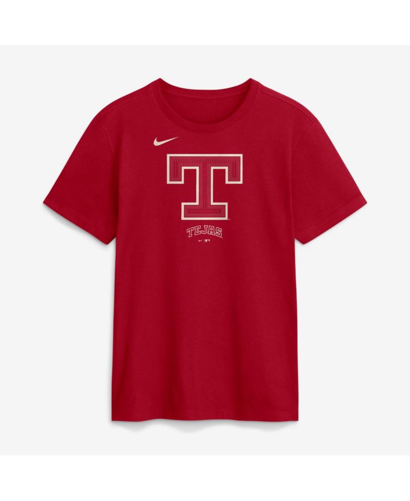 Men's Red Texas Rangers 2026 City Connect Large Logo T-Shirt