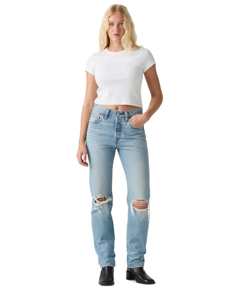 Trendy Plus Size 501 Original-Fit Straight-Leg Jeans