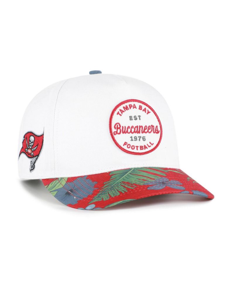 Men's White/Red Tampa Bay Buccaneers Beach Side Hitch Adjustable Hat