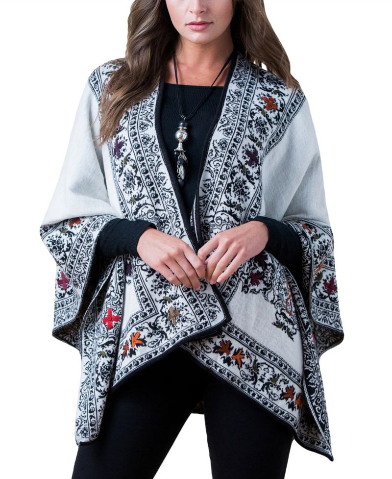 Reversible Alpaca Ruana