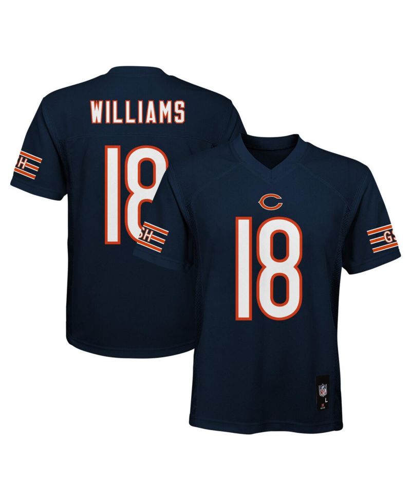 Big Boys and Girls Caleb Williams Navy Chicago Bears Replica Player Jersey