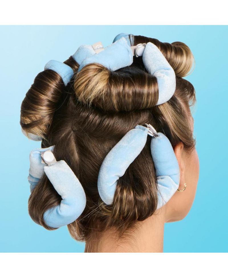 Chill Curl Heatless Flex Rods Gentle and Bendable Hair Rods for Overnight Curls Snap Closure for Secure Hold Medium Hair, 6 Count